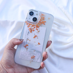 【初恋の朝】金木犀　iPhoneケース Android 全機種対応　スマホケース 2枚目の画像