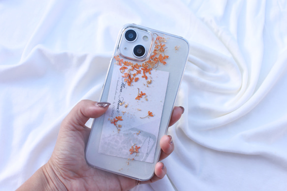 【初恋の朝】金木犀　iPhoneケース Android 全機種対応　スマホケース 2枚目の画像