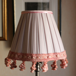 アンティーク　ランプ&ピンクシェードのセット ルイ16世Louis XVIスタイル ピンクローズシェード ウォールランプ/ペア