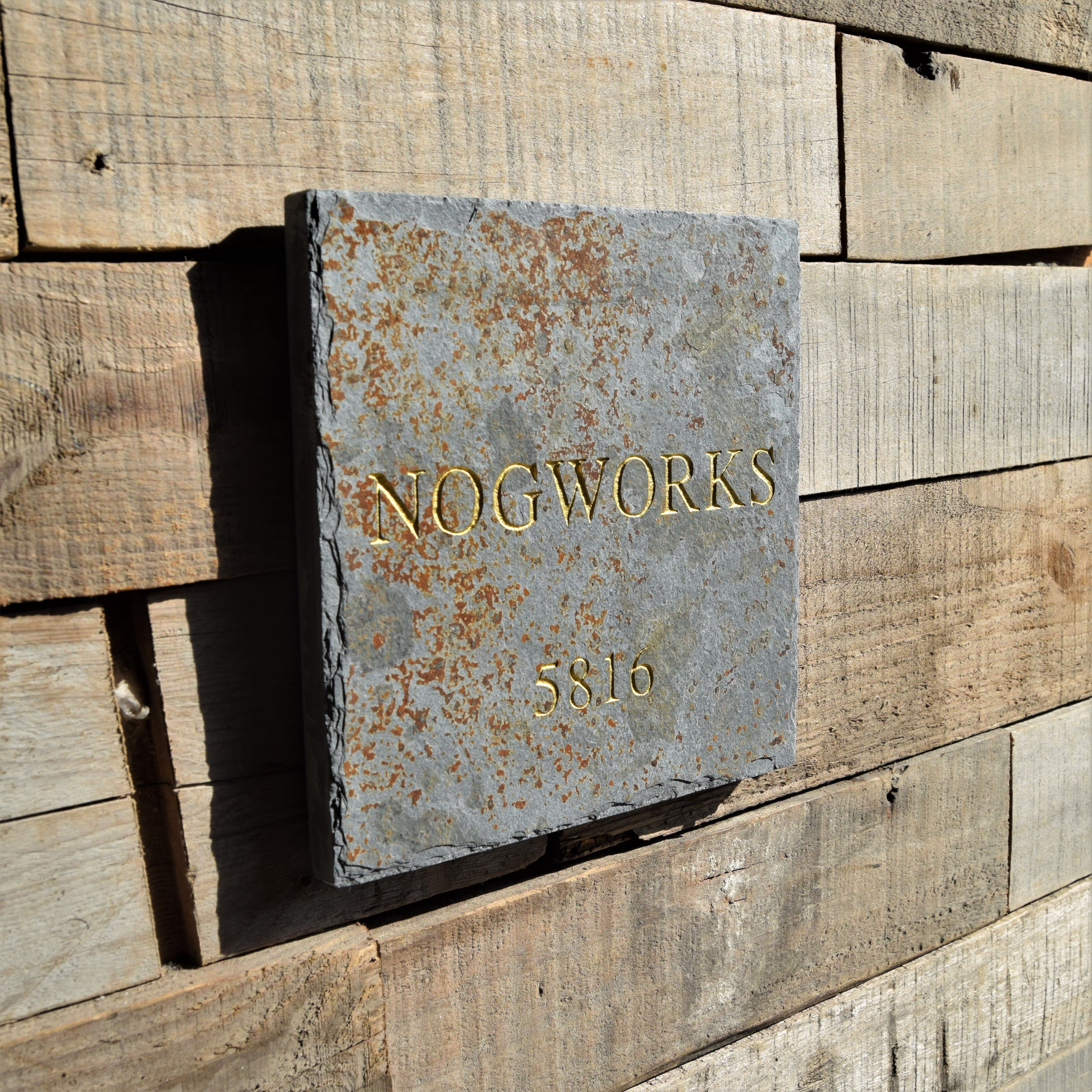 マルチカラースレート表札【148㎜×148㎜】