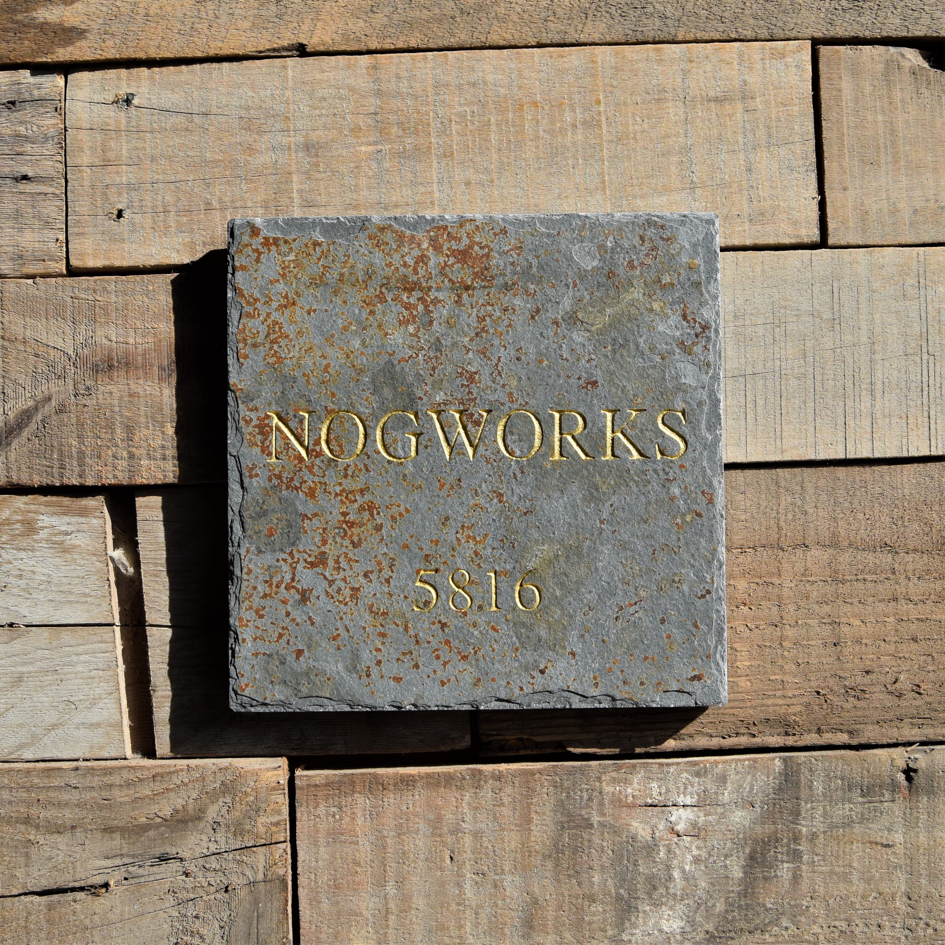 マルチカラースレート表札【148㎜×148㎜】