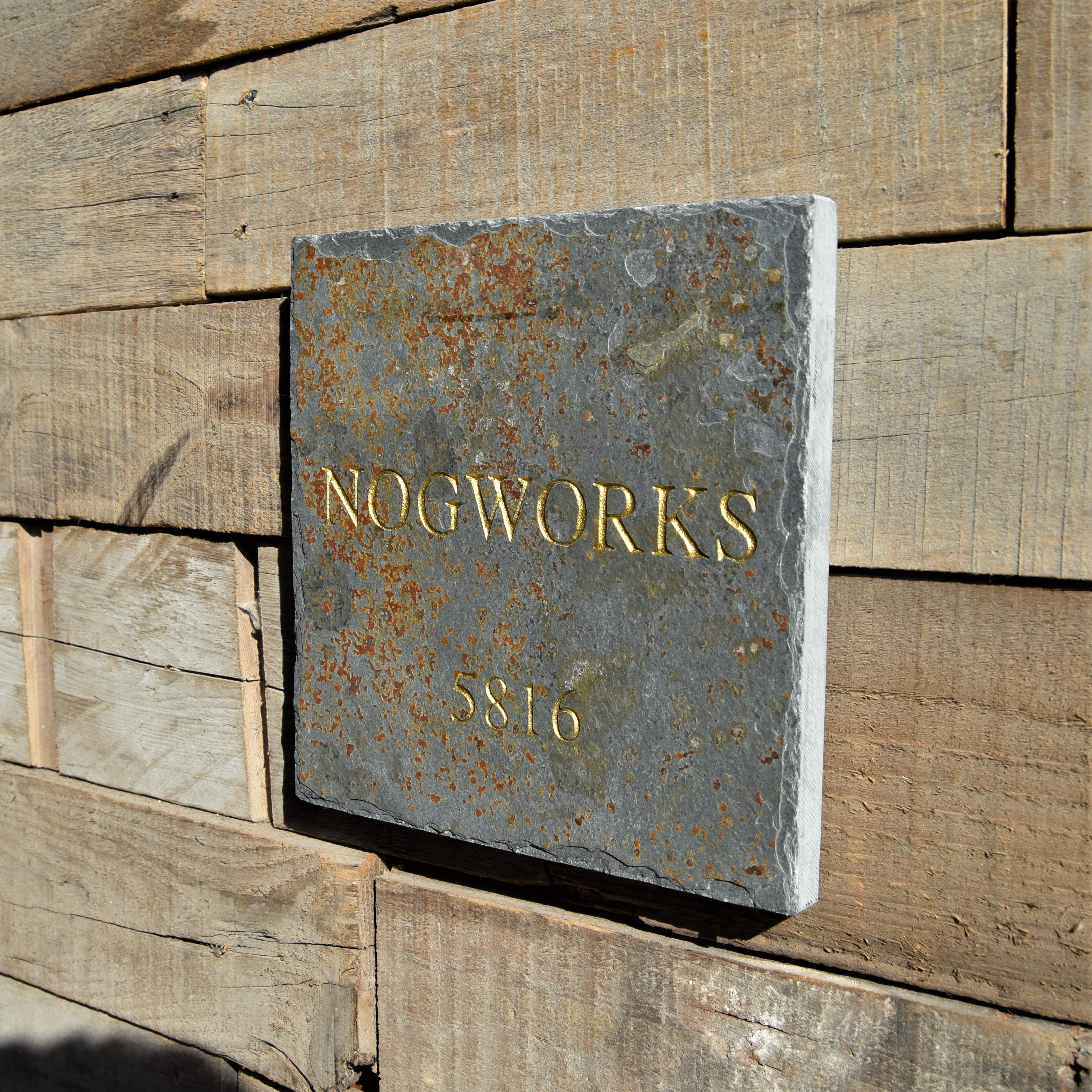 マルチカラースレート表札【148㎜×148㎜】