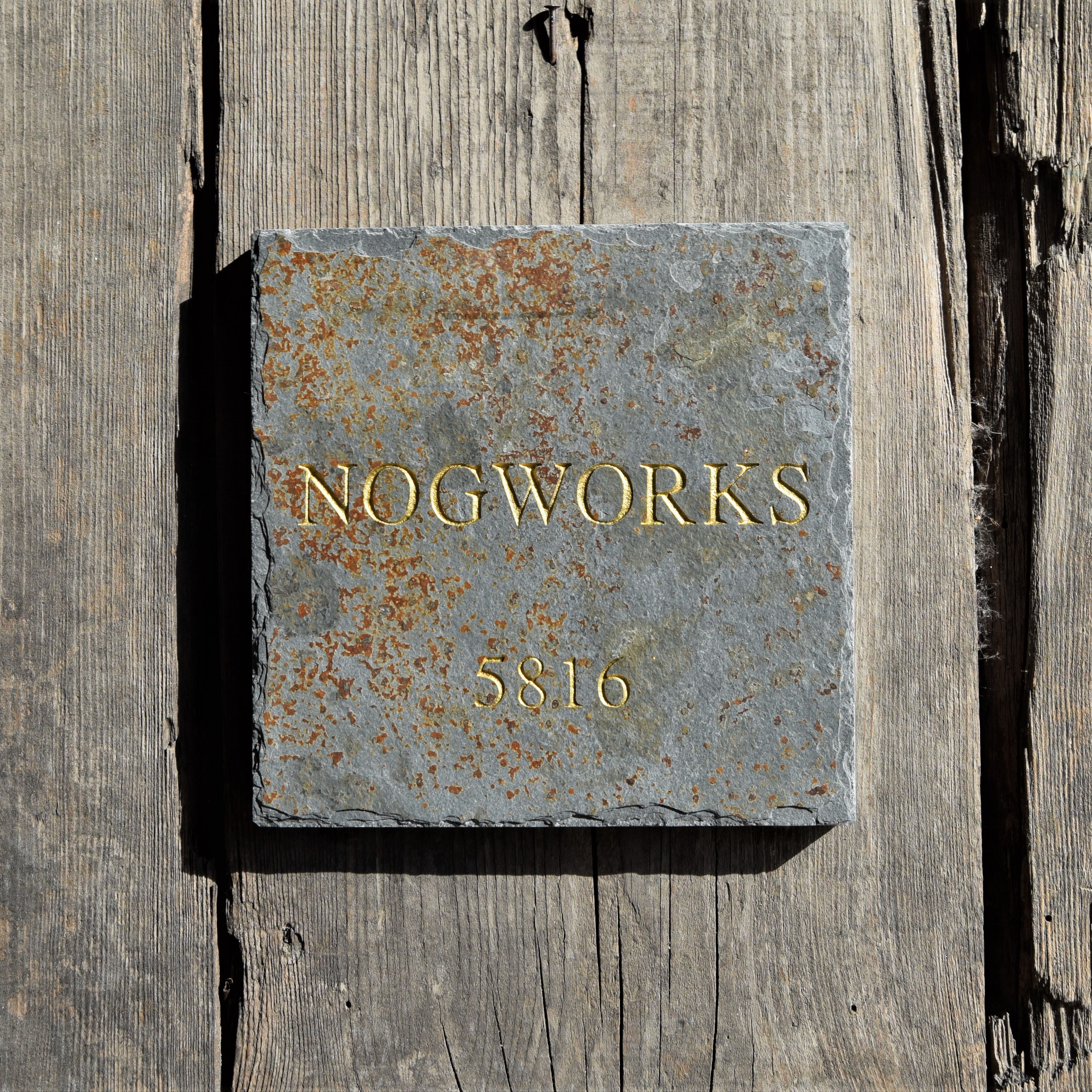 マルチカラースレート表札【148㎜×148㎜】