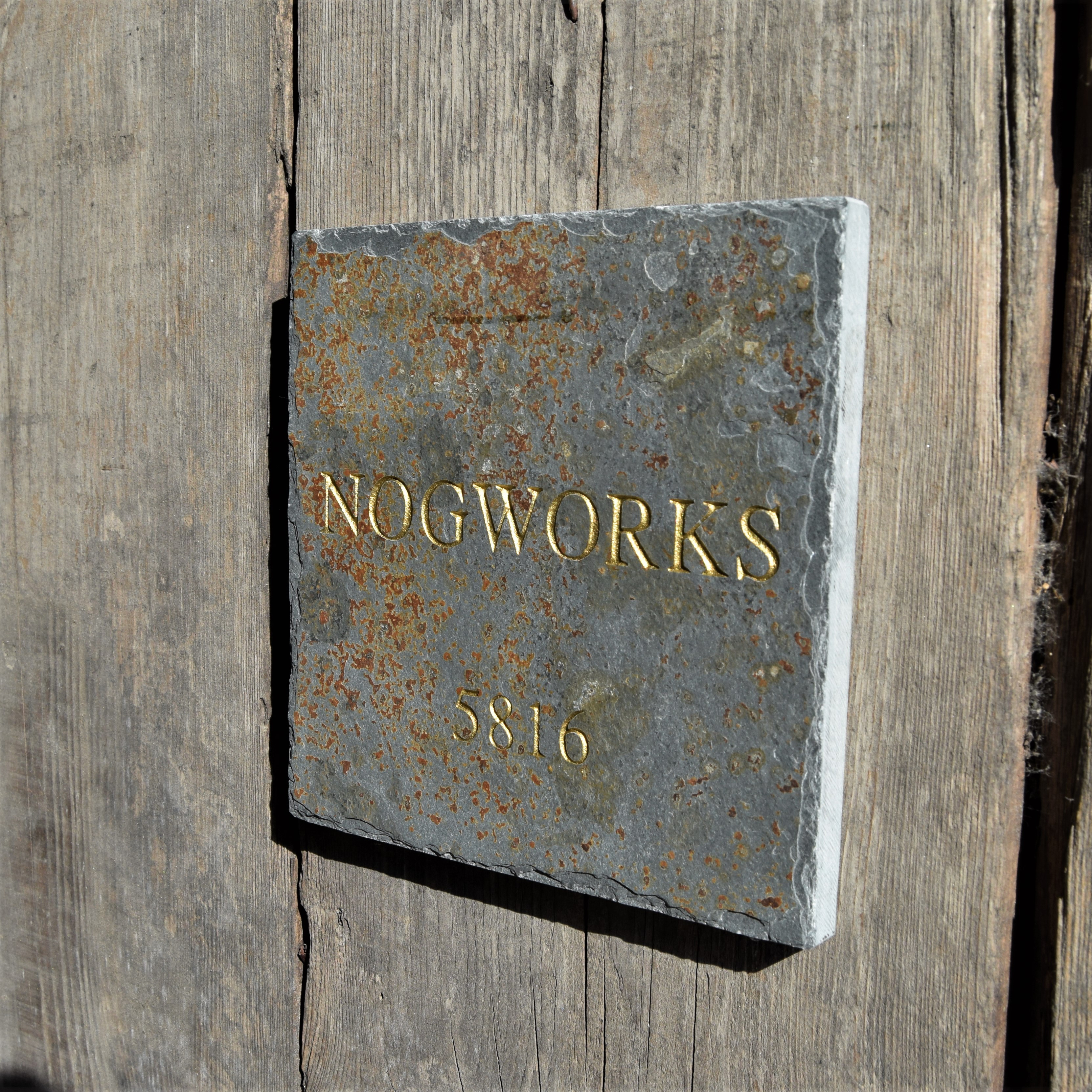 マルチカラースレート表札【148㎜×148㎜】