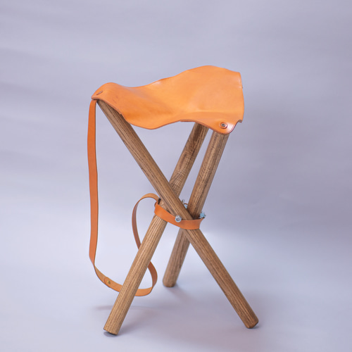 本革 折りたたみ式 ハンティングチェア ビンテージ スペイン製