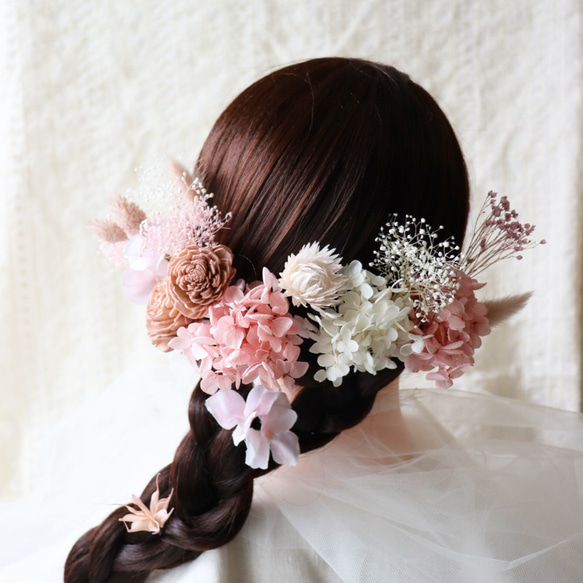 リボン風 髪飾り 結婚式 和装 打ち掛け 成人式 卒業式 ピンク 赤 白 送料無料 大人気♡桜 ピンク 和装 髪飾り 振袖 着物 袴 色打掛 成人式