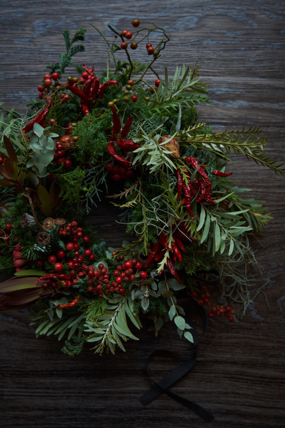 Red Christmas Wreath 4枚目の画像