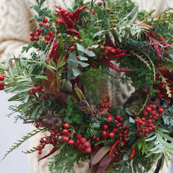 Red Christmas Wreath 3枚目の画像
