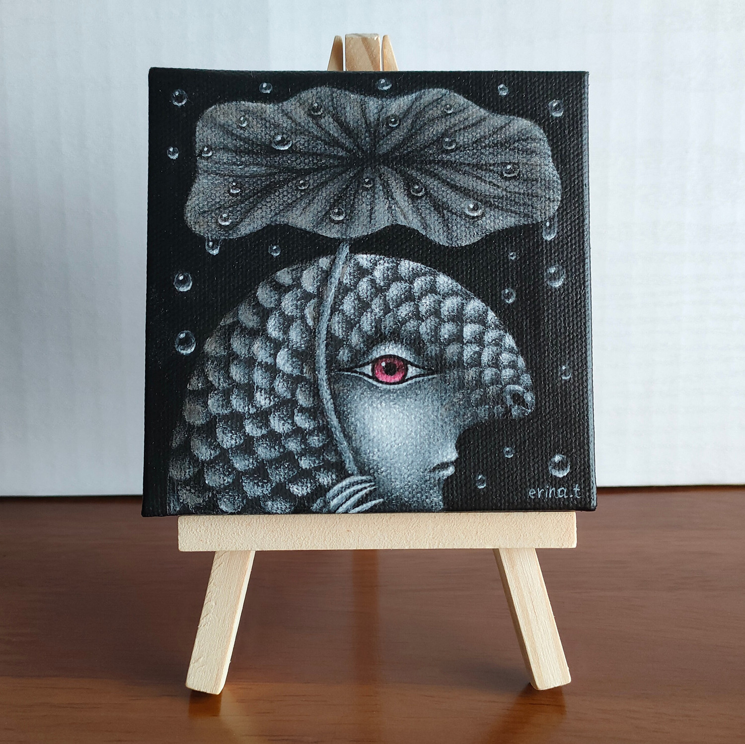 ミニ原画「しずく」