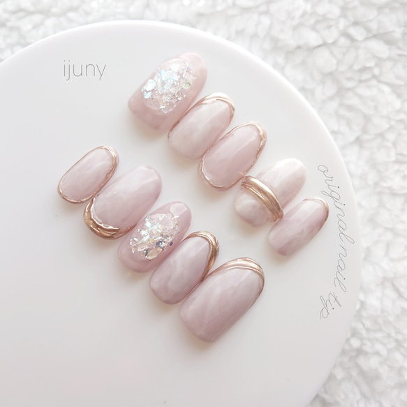 ［18］ネイルチップ うるうるネイル うる艶 ぷっくり ブライダル オーダー 18］ネイルチップ うるうるネイル うる艶 ぷっくり ブライダル オーダー