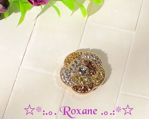 画期的！穴が開かない マグネットタイプ ブローチ グルーデコ カメリア