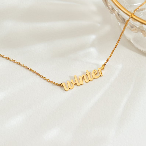 名入れ オーダーメイド ネックレス｜名前・イニシャル刻印｜選べる33