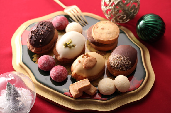 ☆完売御礼☆クリスマス焼菓子いろいろＢＯＸ☆カカオ・マロン・レモン・りんご 5枚目の画像