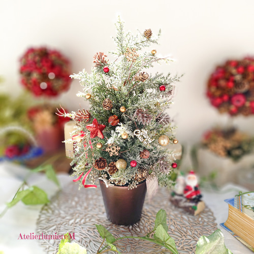 心温まる大人可愛いクリスマスツリー♡一点物クリスマス2025♡大人