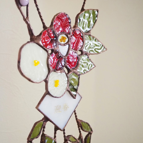 ステンドグラスのお正月しめ飾り その他インテリア雑貨 Unit Glass