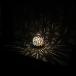 ひょうたんランプ《フラワーオブライフ~カラフルNo.3》 7枚目の画像