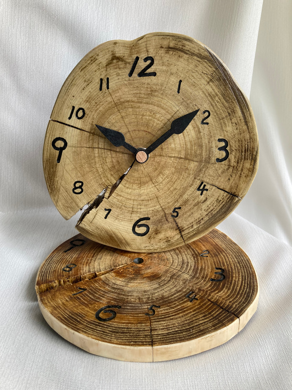 木製(ヒノキ)　置き時計　掛け時計　おまけの鍋敷② 5枚目の画像