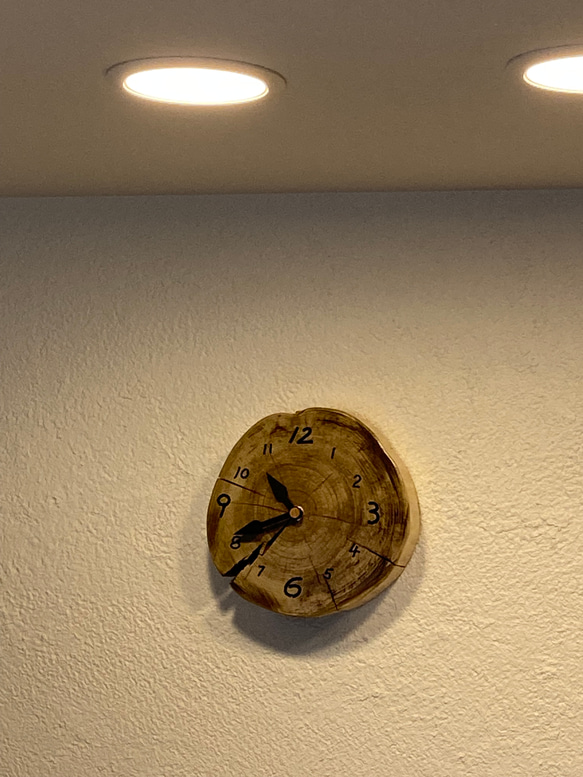 木製(ヒノキ)　置き時計　掛け時計　おまけの鍋敷② 9枚目の画像