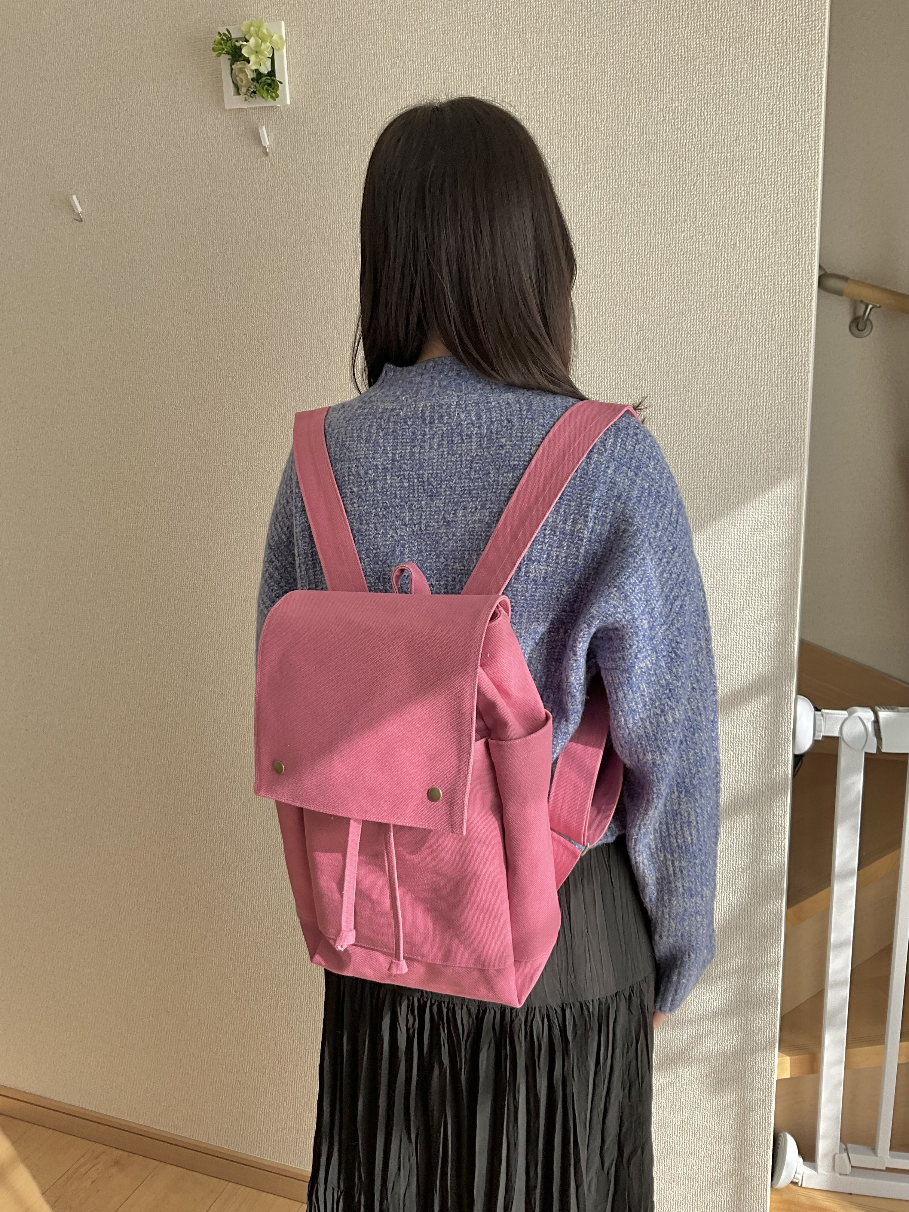 リュックサック(倉敷帆布8号ピンク) リュック・バックパック
