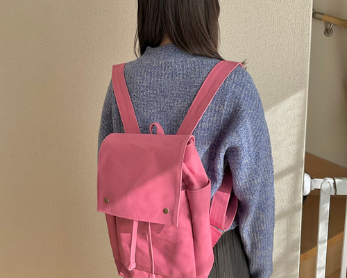 リュックサック(倉敷帆布8号ピンク) リュック・バックパック