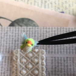 ミニチュア　コザクラインコ　モールアート　極小 1枚目の画像