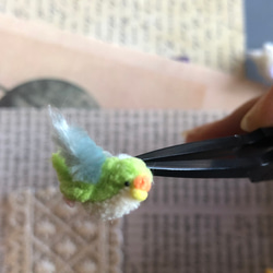 ミニチュア　コザクラインコ　モールアート　極小 10枚目の画像