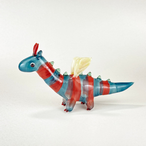 ドラゴン（1） 中空ガラスの動物置物 ガラス細工 オブジェ その他置物