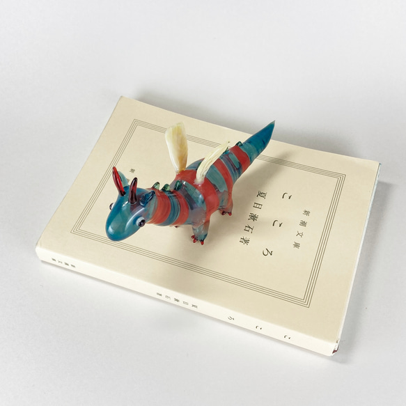 ドラゴン（１）　中空ガラスの動物置物　ガラス細工　オブジェ 10枚目の画像