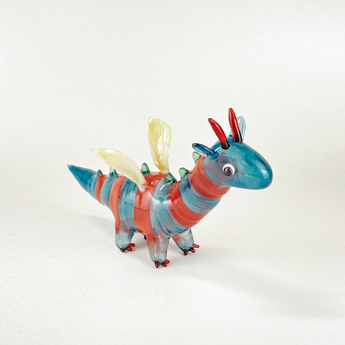 ドラゴン（1） 中空ガラスの動物置物 ガラス細工 オブジェ その他置物