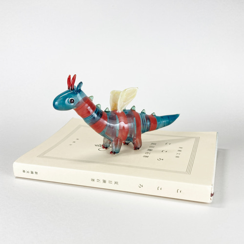 ドラゴン（1） 中空ガラスの動物置物 ガラス細工 オブジェ その他置物