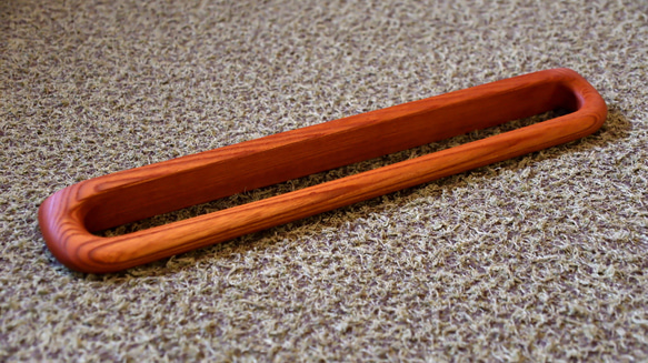 タオルハンガー　Ⅴ ケヤキ2 木製 1枚目の画像