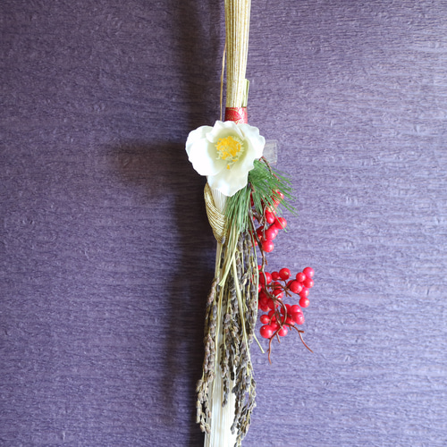 2024 シンプルモダン正月飾り 水引飾り 色違い3色 しめ縄・しめ飾り