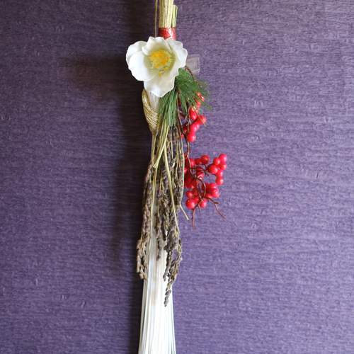 2024 シンプルモダン正月飾り 水引飾り 色違い3色 しめ縄・しめ飾り