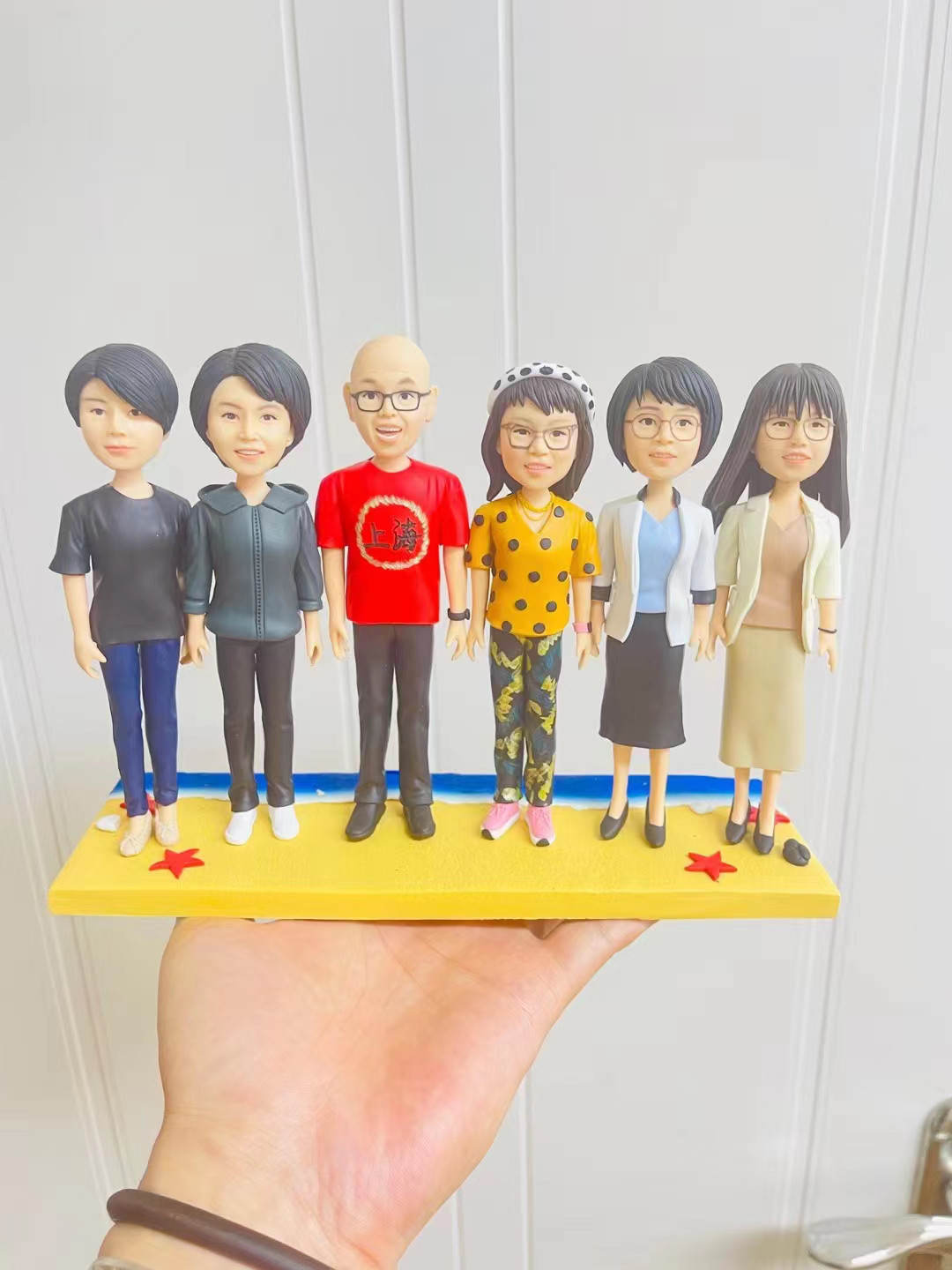 会社 先輩 同僚 記念品 似顔絵 人形❤法人 創業・創立 周年記念 贈答品 肖像画 写真入り フィギュア❤送別会・歓迎会