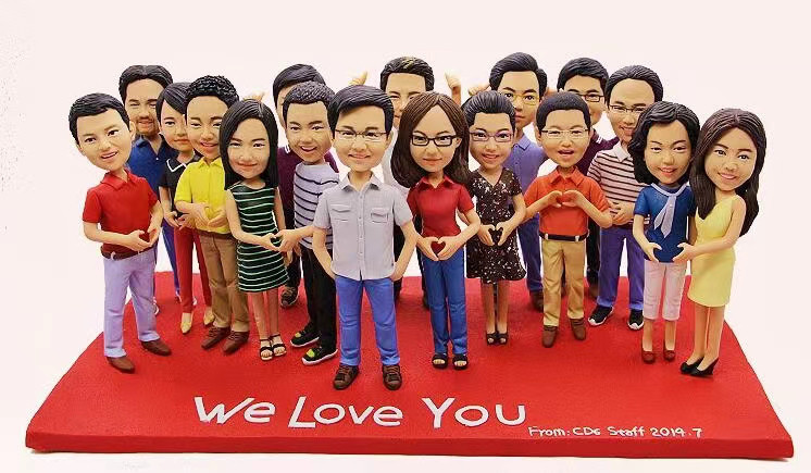 会社 先輩 同僚 記念品 似顔絵 人形❤法人 創業・創立 周年記念 贈答品 肖像画 写真入り フィギュア❤送別会・歓迎会