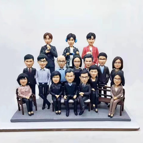 オーダーメイド】お写真入から 名入れ 肖像画 似顔絵 写真 人形