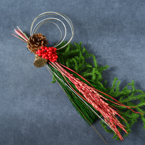 稲 松 ヒカゲノカズラ お正月飾り ドライフラワー 藤花_fujihana 通販