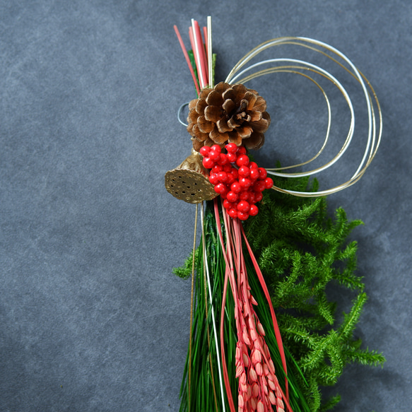 稲 松 ヒカゲノカズラ お正月飾り ドライフラワー 藤花_fujihana 通販