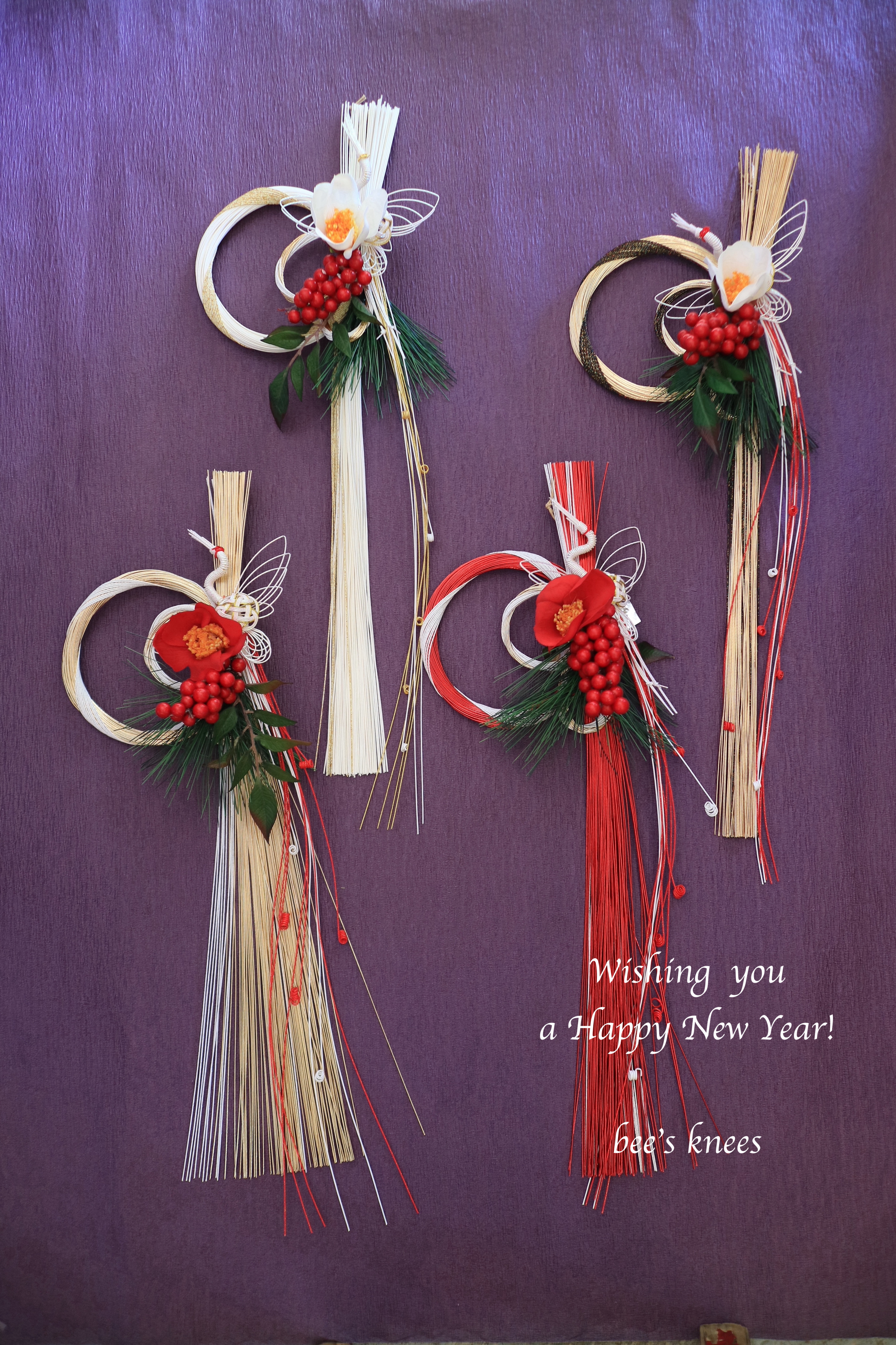 2024年 しめ縄 ・お正月飾り  C 2024年｜しめ縄飾り【吉祥】自然の恵みたっぷり＊ボリューム縦型