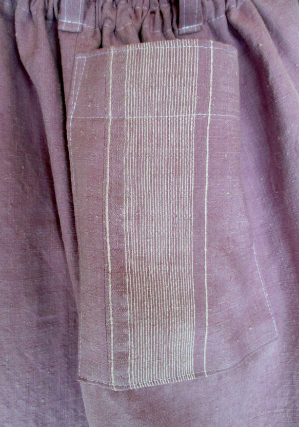 ７４６１　正絹の反物で作ったワイドハーフパンツ　#送料無料 9枚目の画像