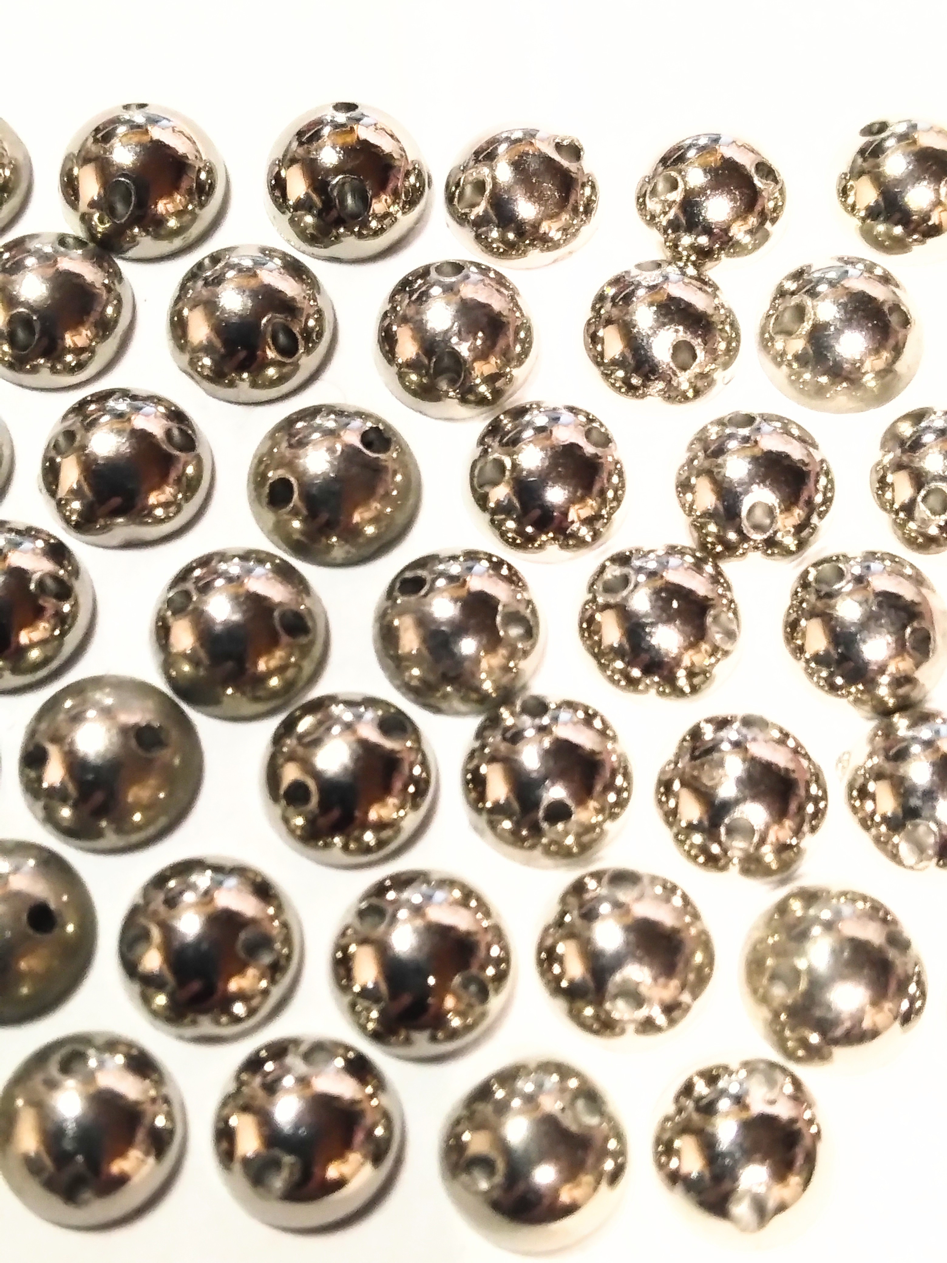 スタッズ ハンドメイド 縫い付け型6ミリ(1) 銀 250個 送料無料