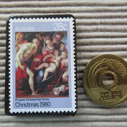 オーストラリア　クリスマス切手ブローチ9104 3枚目の画像