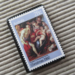 オーストラリア　クリスマス切手ブローチ9104 2枚目の画像