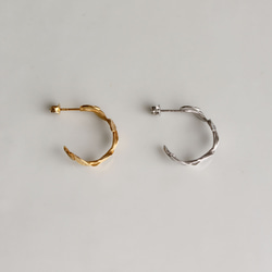 小葉子環形耳環 第12張的照片