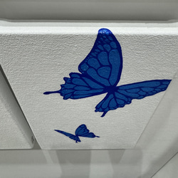 蝶々原画001（原画、アクリル絵具） 2枚目の画像