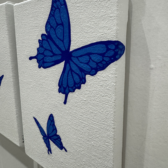 蝶々原画001（原画、アクリル絵具） 3枚目の画像