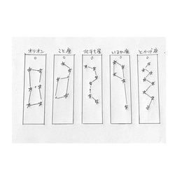 《受注制作》 Sサイズ⭐︎お好きな星座とイニシャルで作る夜空の本革ブックマーカー 4枚目の画像