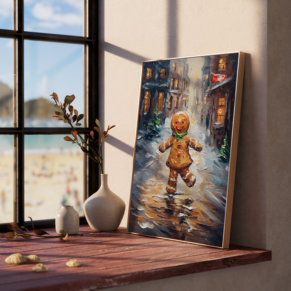 ホリデー・ファンタジー ジンジャークッキーの冒険/ インテリアポスター 海外アート / XMAS 8 7枚目の画像