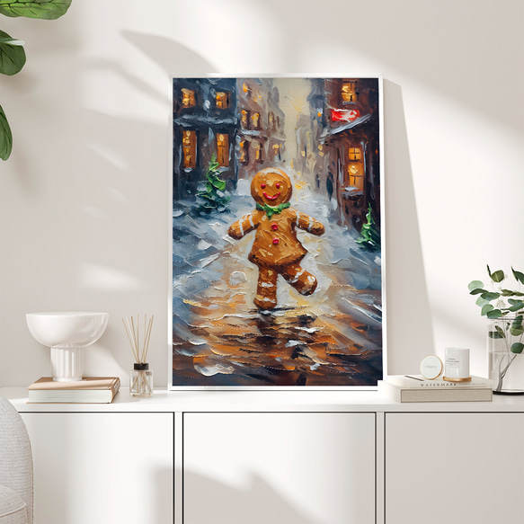ホリデー・ファンタジー ジンジャークッキーの冒険/ インテリアポスター 海外アート / XMAS 8 5枚目の画像