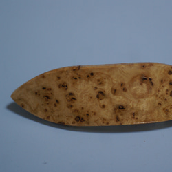 木製　バレッタ　メープル瘤杢 1枚目の画像